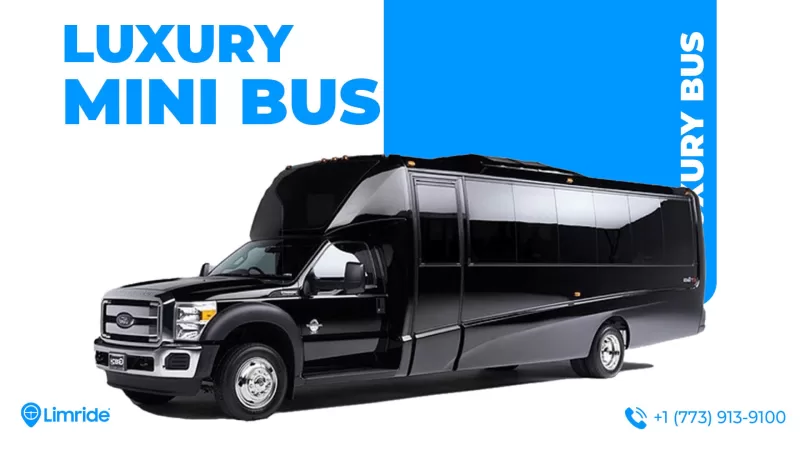 luxury mini bus chicago limo service airport transportation bus